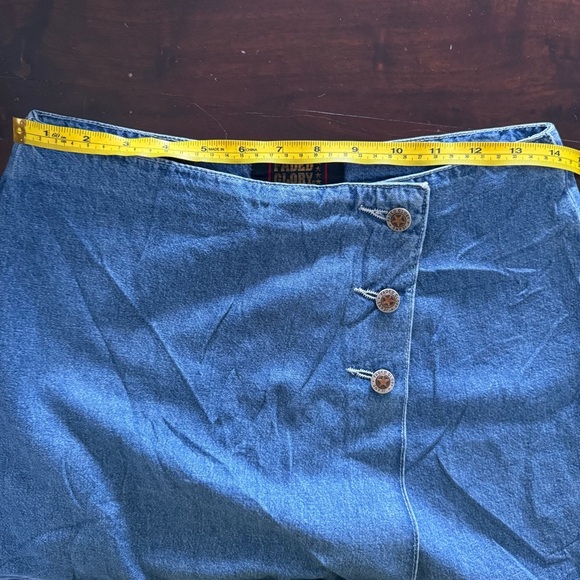 Vintage Faded Glory Blue Denim Skort - Picture 9 of 15